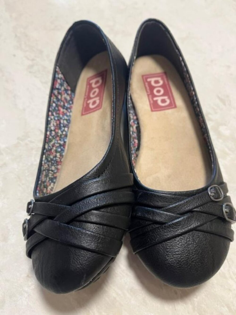 POP ROUND TOE BALLET FLATS Size 7.5 M - Picture 2 of 6